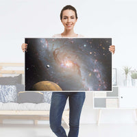 Möbelfolie Milky Way - IKEA Lack Tisch 90x55 cm - Folie