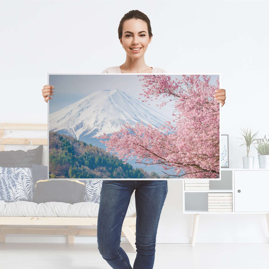 Möbelfolie Mount Fuji - IKEA Lack Tisch 90x55 cm - Folie