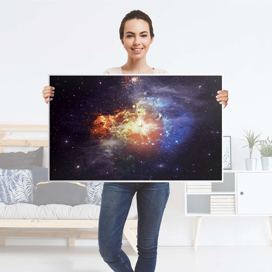 Möbelfolie Nebula - IKEA Lack Tisch 90x55 cm - Folie