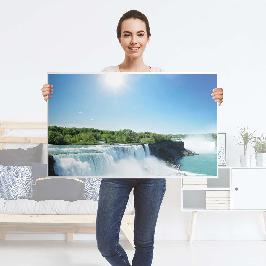 Möbelfolie Niagara Falls - IKEA Lack Tisch 90x55 cm - Folie
