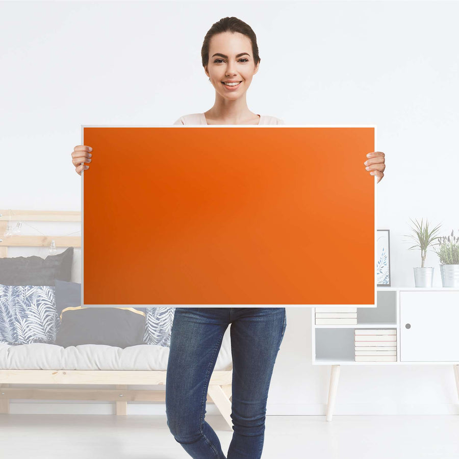 Möbelfolie Orange Dark - IKEA Lack Tisch 90x55 cm - Folie