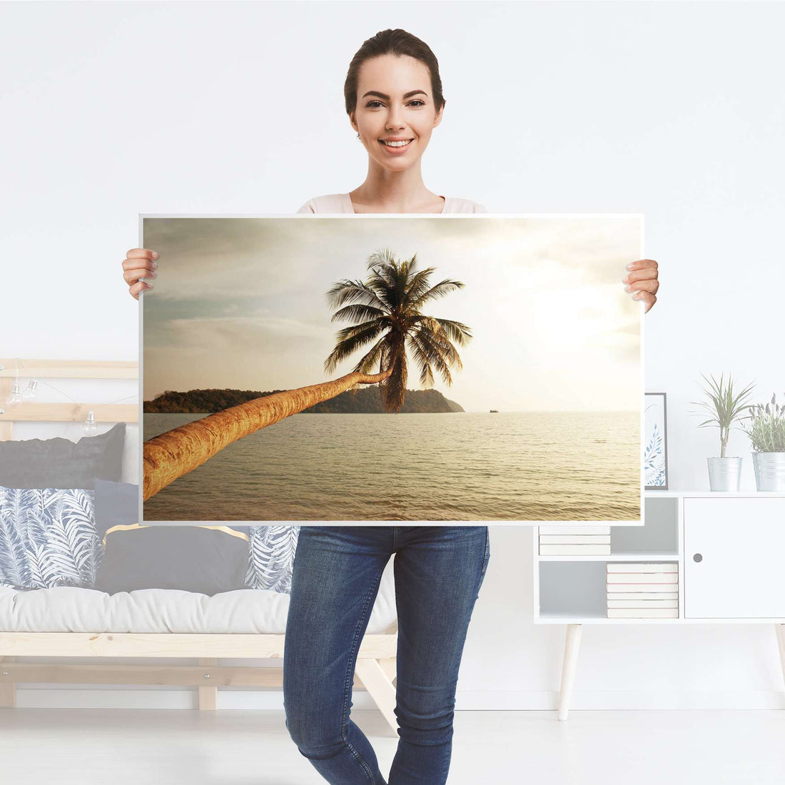 Möbelfolie Paradise - IKEA Lack Tisch 90x55 cm - Folie