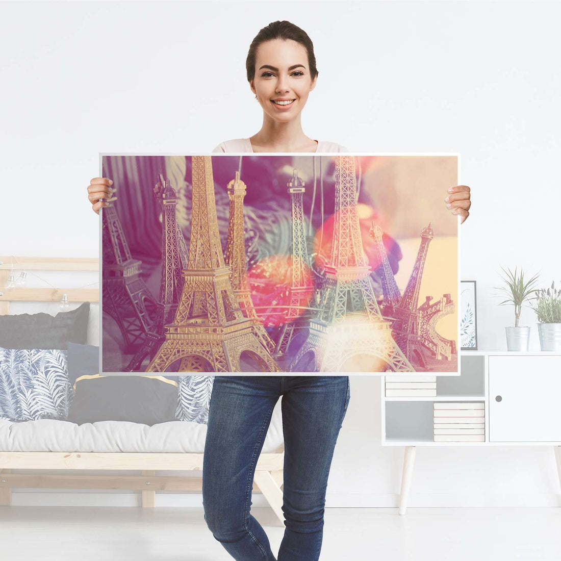 Möbelfolie Paris - IKEA Lack Tisch 90x55 cm - Folie