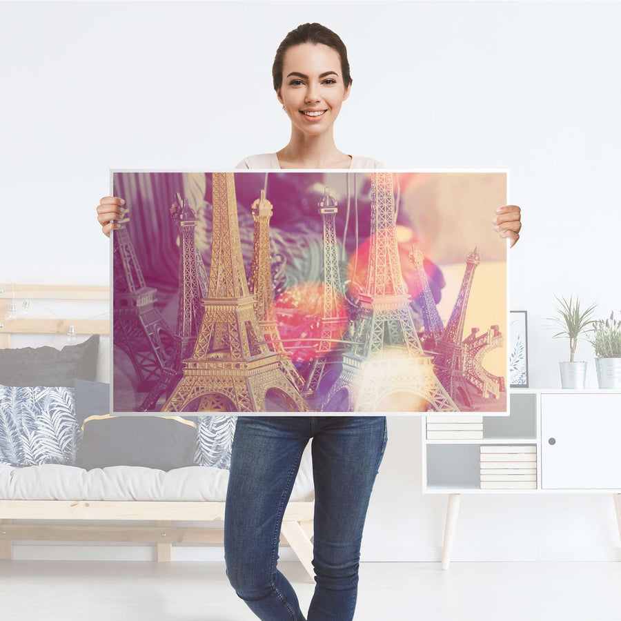 Möbelfolie Paris - IKEA Lack Tisch 90x55 cm - Folie