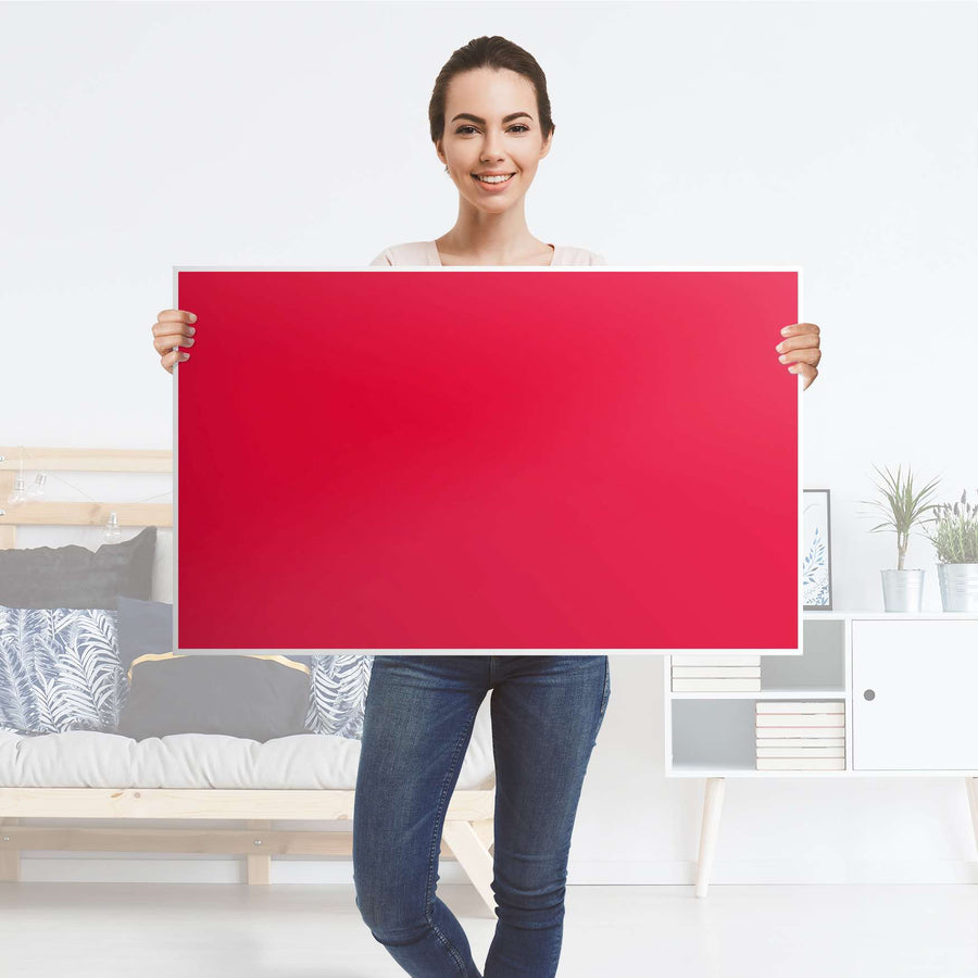 Möbelfolie Rot Light - IKEA Lack Tisch 90x55 cm - Folie