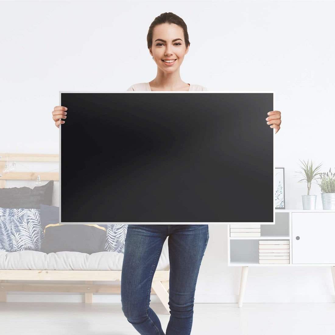 Möbelfolie Schwarz - IKEA Lack Tisch 90x55 cm - Folie