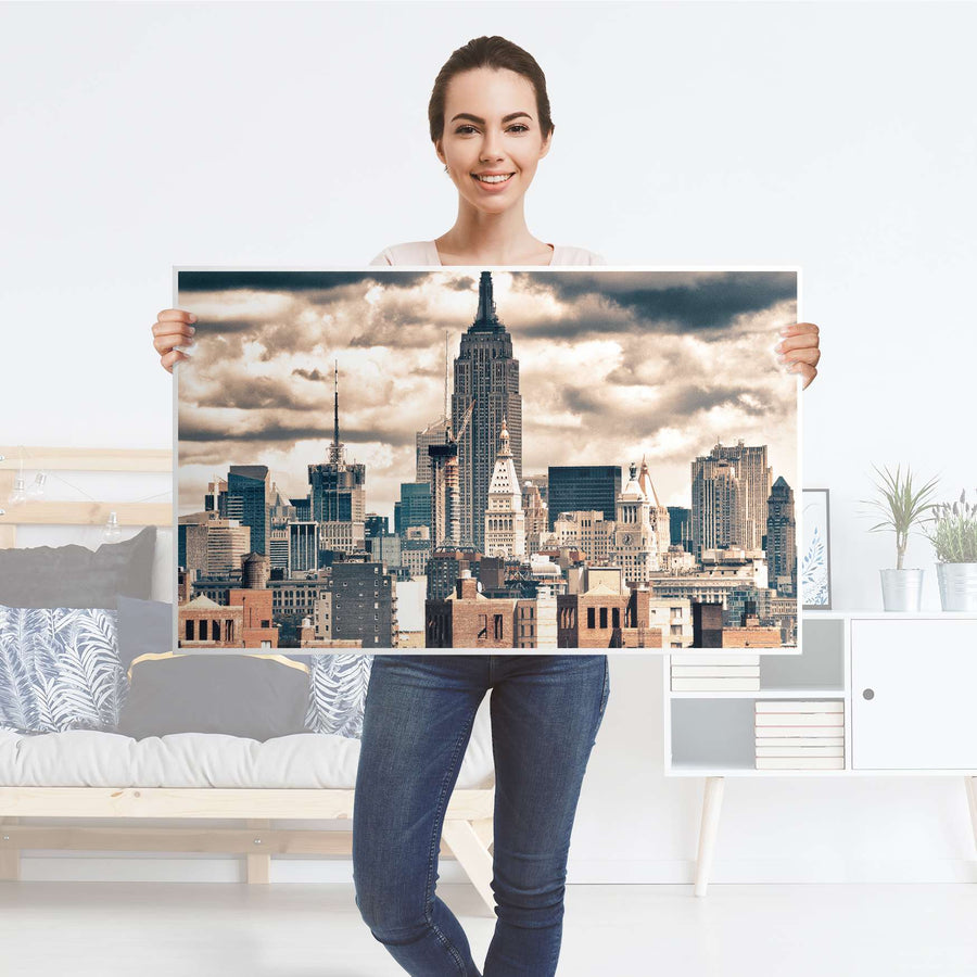 Möbelfolie Skyline NYC - IKEA Lack Tisch 90x55 cm - Folie