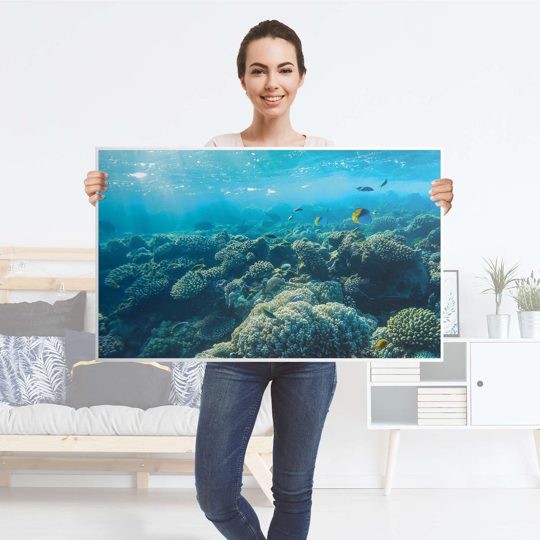 Möbelfolie Underwater World - IKEA Lack Tisch 90x55 cm - Folie