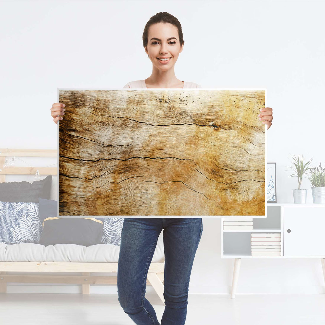 Möbelfolie Unterholz - IKEA Lack Tisch 90x55 cm - Folie