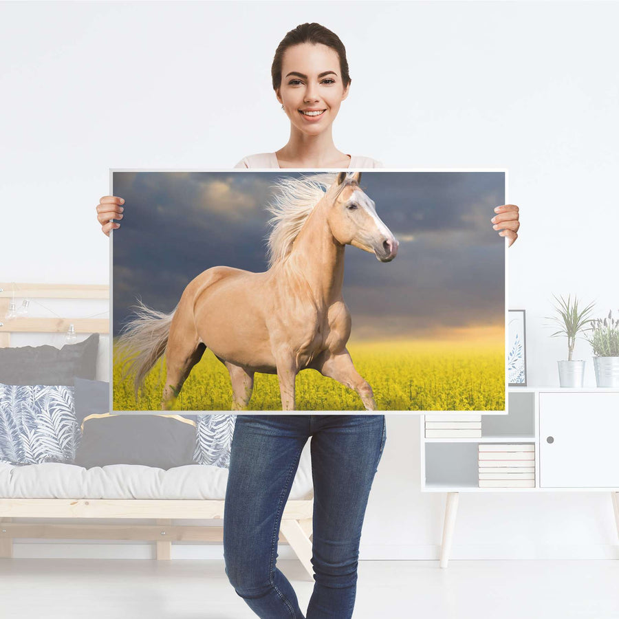 Möbelfolie Wildpferd - IKEA Lack Tisch 90x55 cm - Folie
