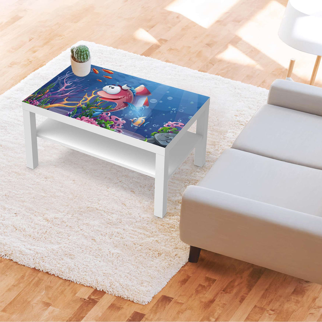 Möbelfolie Bubbles - IKEA Lack Tisch 90x55 cm - Kinderzimmer