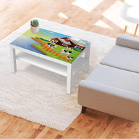 Möbelfolie Cowfarm 2 - IKEA Lack Tisch 90x55 cm - Kinderzimmer