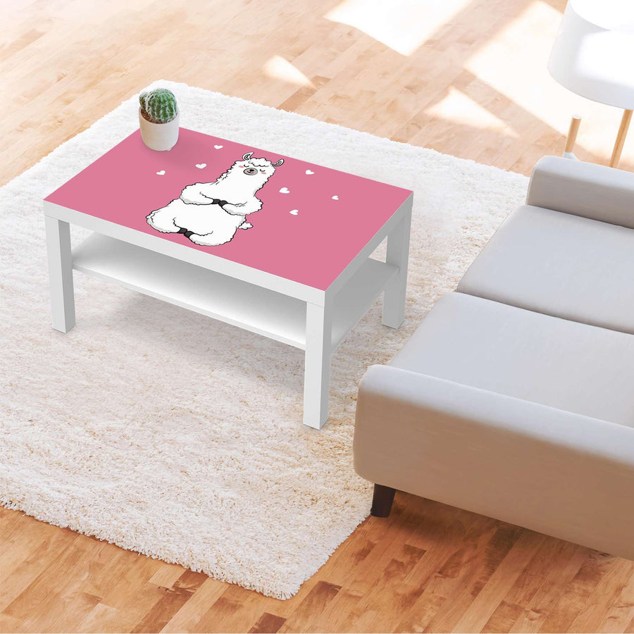Möbelfolie Dalai Llama - IKEA Lack Tisch 90x55 cm - Kinderzimmer