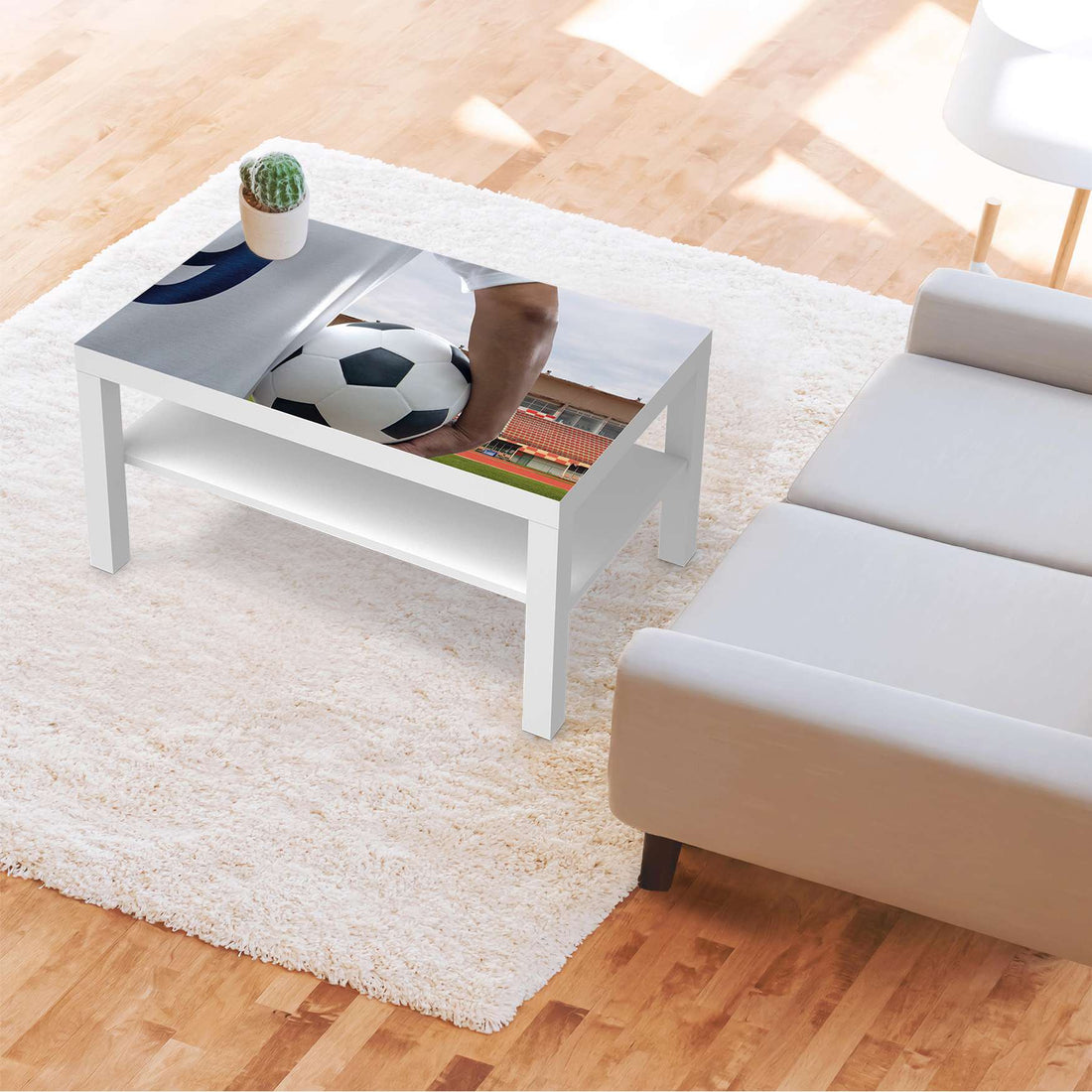 Möbelfolie Footballmania - IKEA Lack Tisch 90x55 cm - Kinderzimmer