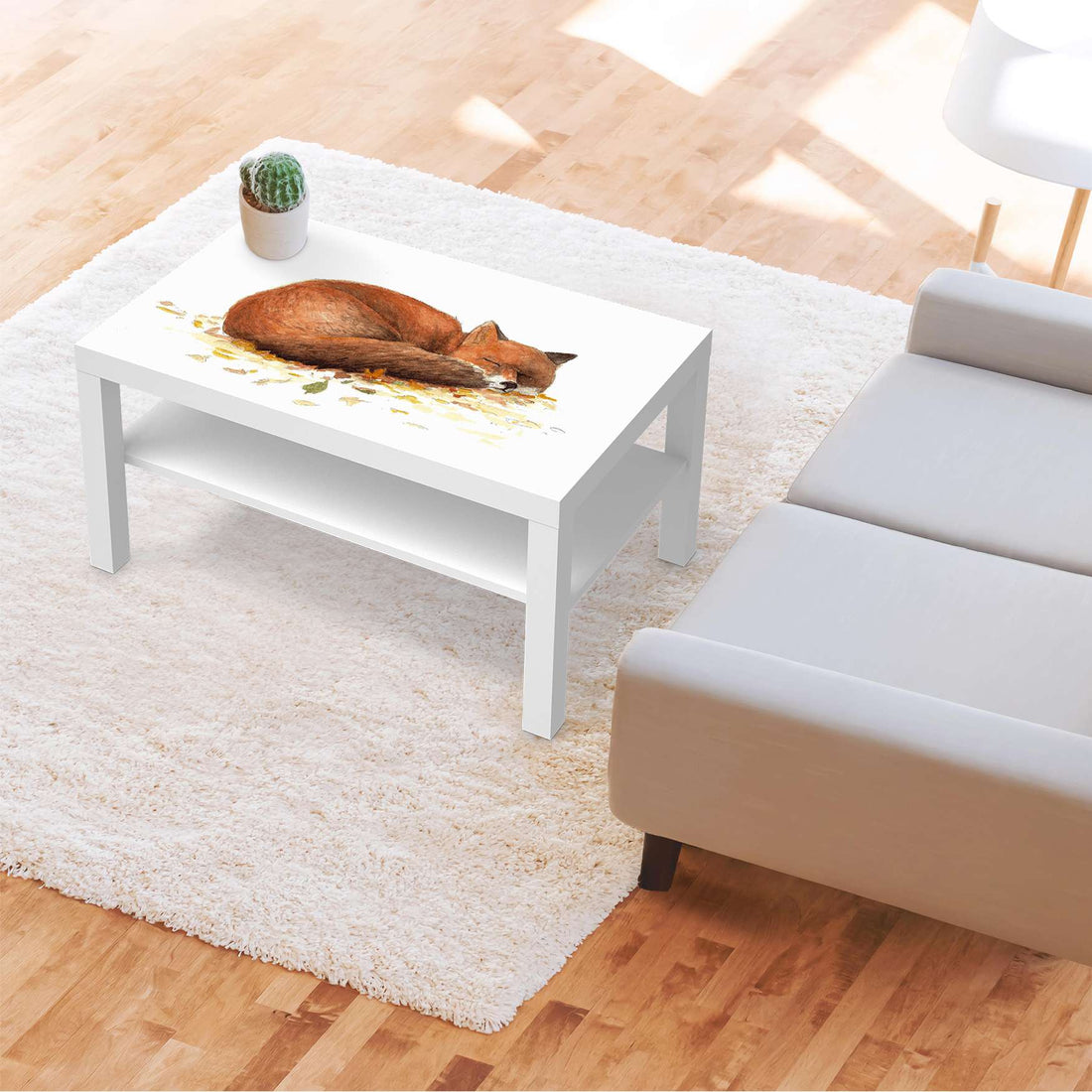 Möbelfolie Fuchs - IKEA Lack Tisch 90x55 cm - Kinderzimmer