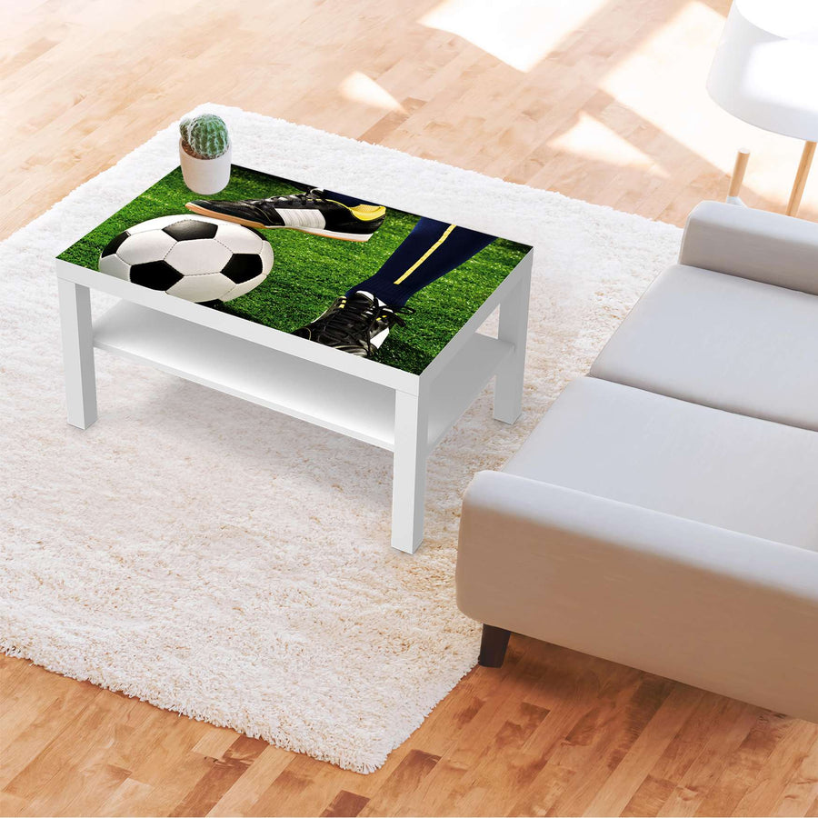 Möbelfolie Fussballstar - IKEA Lack Tisch 90x55 cm - Kinderzimmer