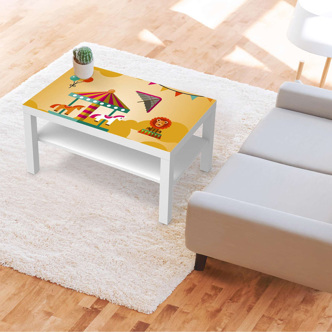 Möbelfolie Löwenstark - IKEA Lack Tisch 90x55 cm - Kinderzimmer