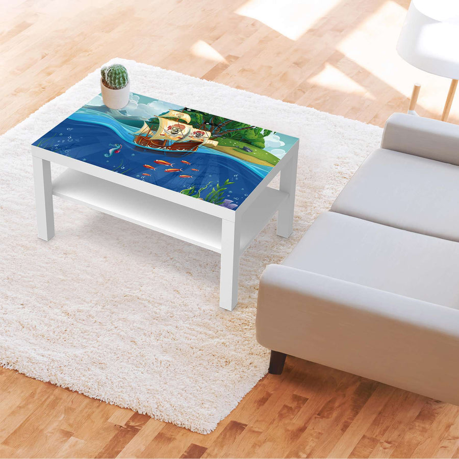 Möbelfolie Pirates - IKEA Lack Tisch 90x55 cm - Kinderzimmer