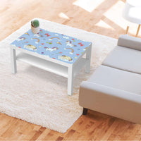 Möbelfolie Rainbow Unicorn - IKEA Lack Tisch 90x55 cm - Kinderzimmer