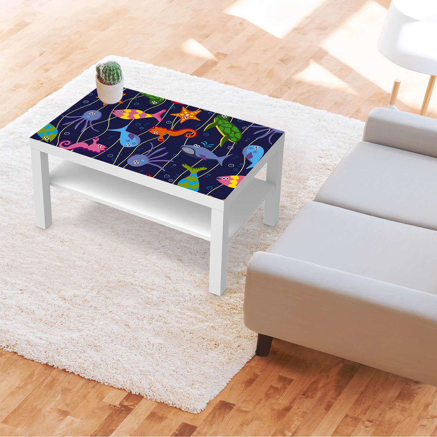 Möbelfolie Underwater Life - IKEA Lack Tisch 90x55 cm - Kinderzimmer