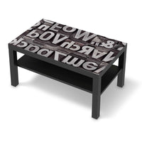 Möbelfolie Alphabet - IKEA Lack Tisch 90x55 cm - schwarz