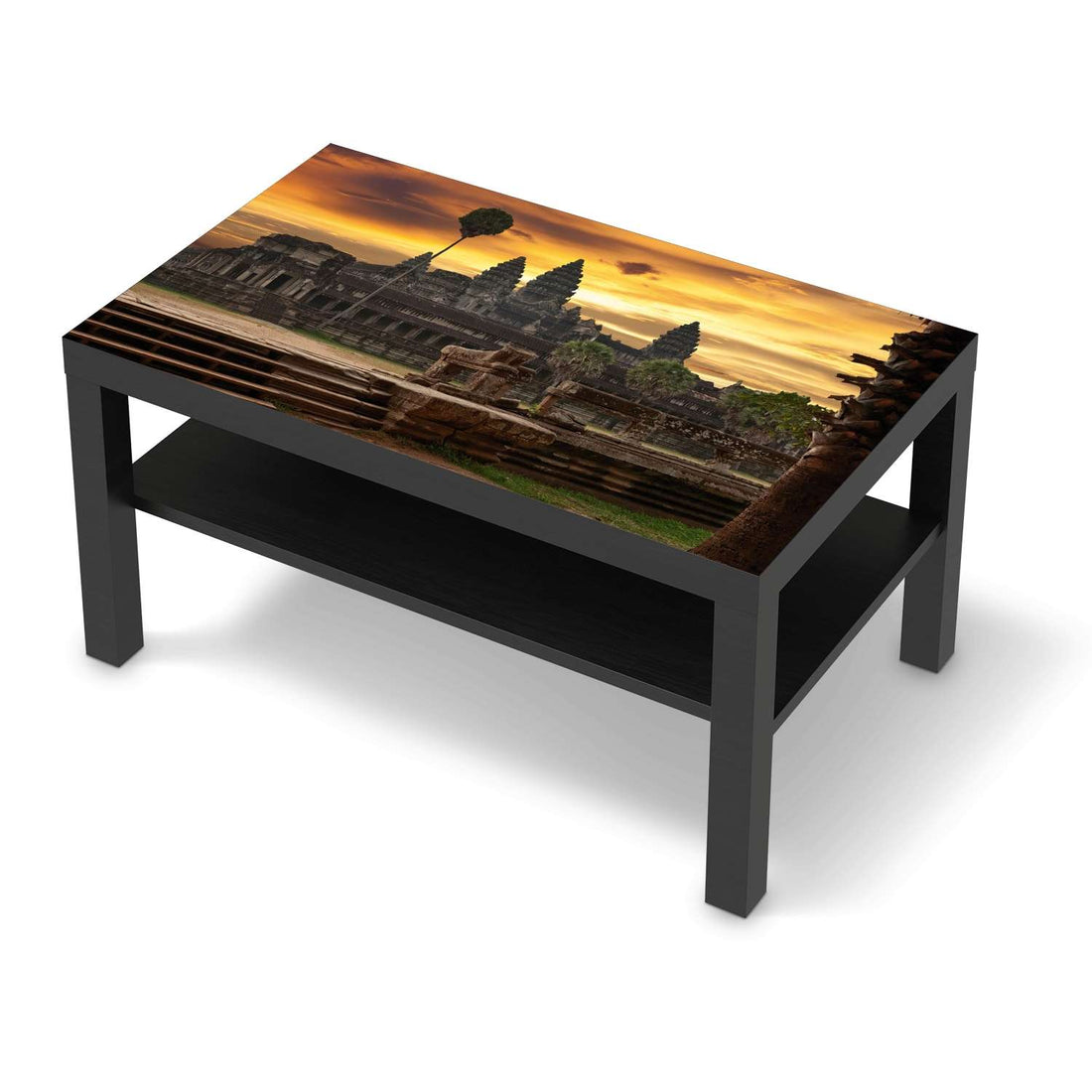 Möbelfolie Angkor Wat - IKEA Lack Tisch 90x55 cm - schwarz