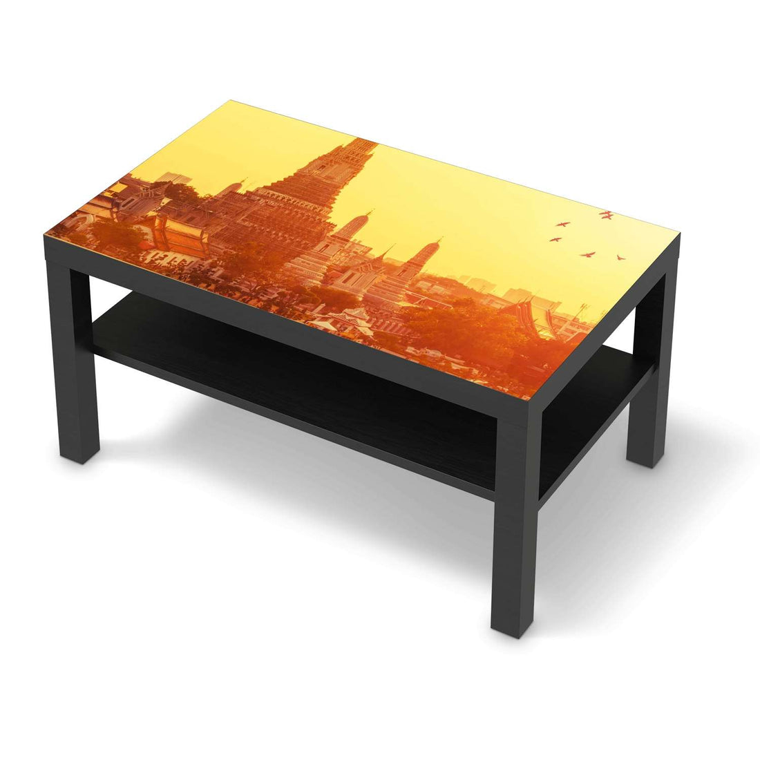 Möbelfolie Bangkok Sunset - IKEA Lack Tisch 90x55 cm - schwarz