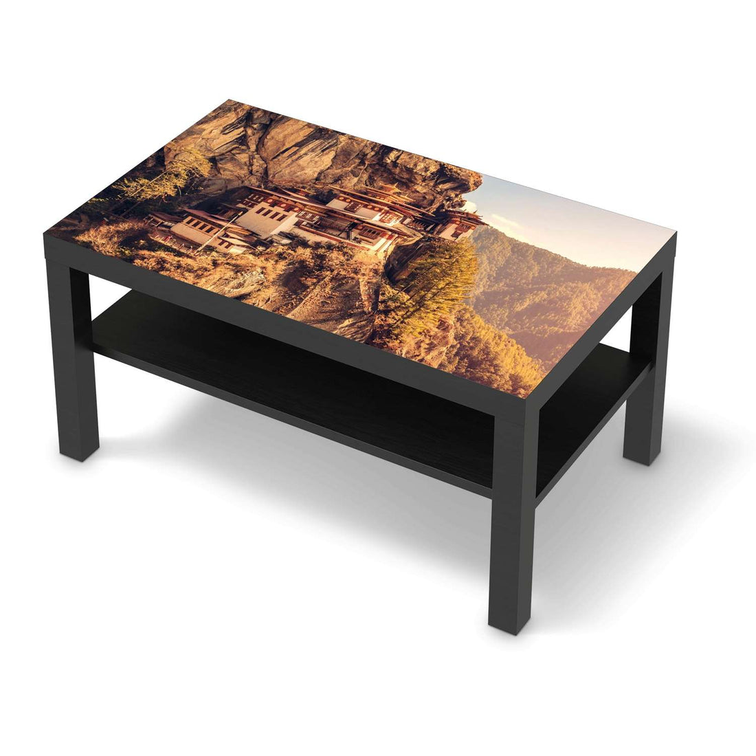 Möbelfolie Bhutans Paradise - IKEA Lack Tisch 90x55 cm - schwarz