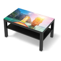 Möbelfolie Blue Water Lagoon - IKEA Lack Tisch 90x55 cm - schwarz