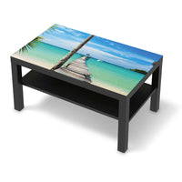 Möbelfolie Blue Water - IKEA Lack Tisch 90x55 cm - schwarz