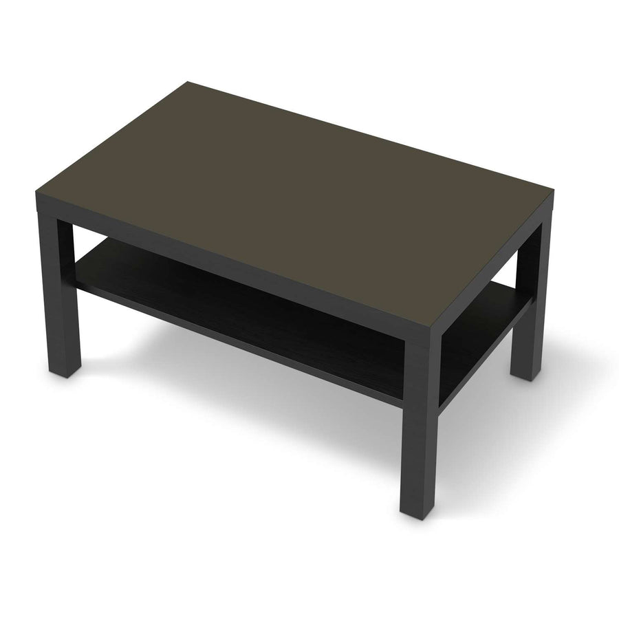 Möbelfolie Braungrau Dark - IKEA Lack Tisch 90x55 cm - schwarz