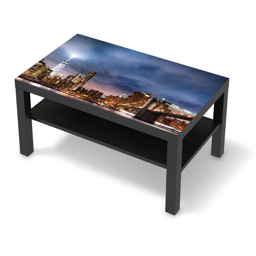Möbelfolie Brooklyn Bridge - IKEA Lack Tisch 90x55 cm - schwarz