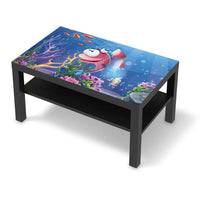 Möbelfolie Bubbles - IKEA Lack Tisch 90x55 cm - schwarz