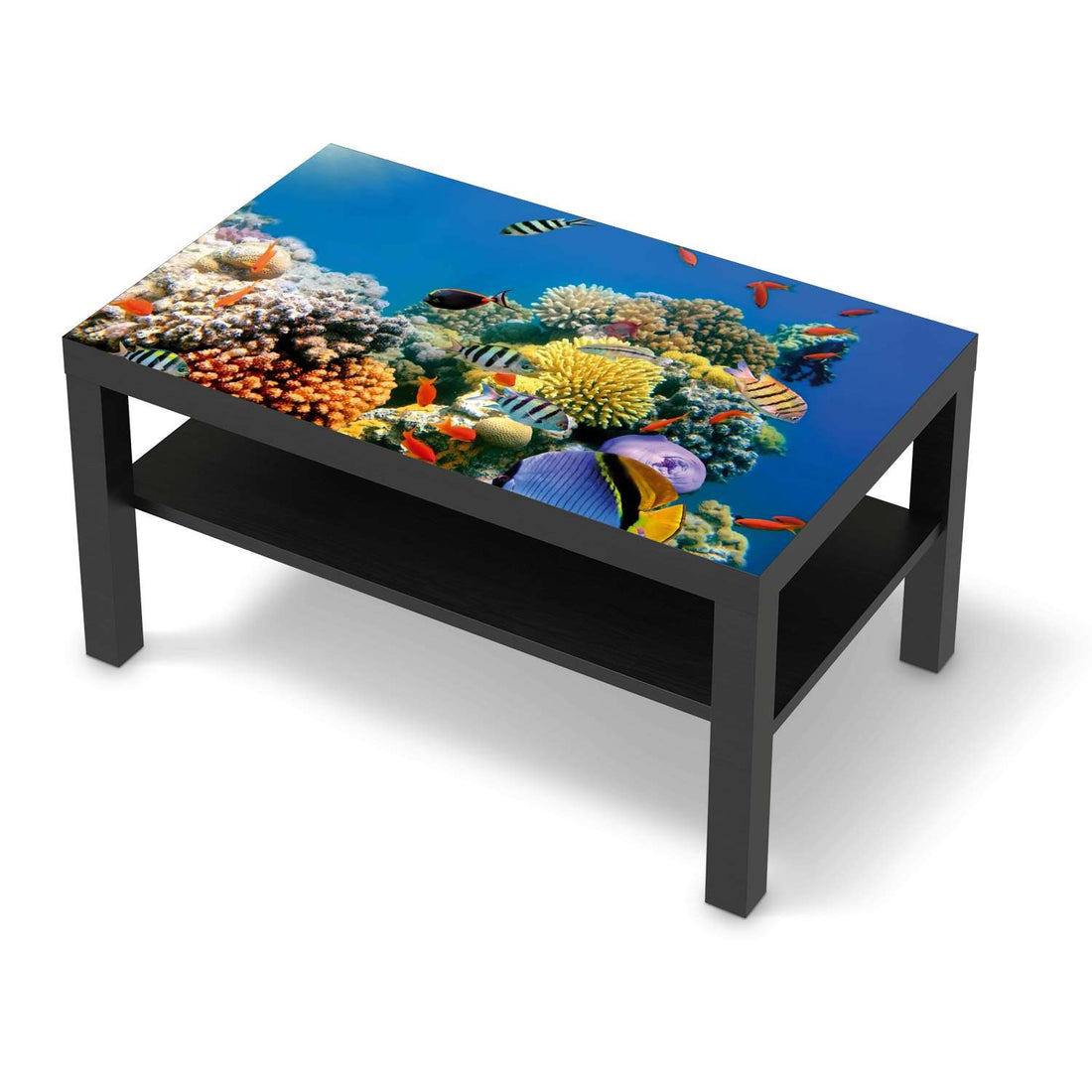 Möbelfolie Coral Reef - IKEA Lack Tisch 90x55 cm - schwarz