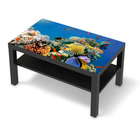 Möbelfolie Coral Reef - IKEA Lack Tisch 90x55 cm - schwarz