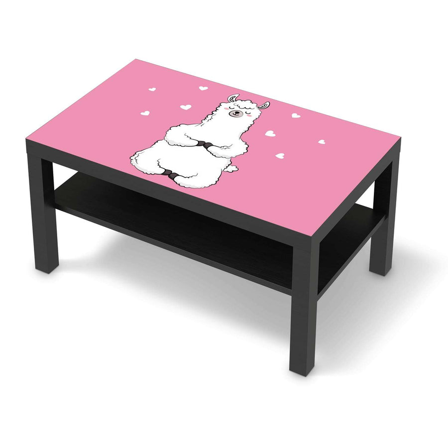Möbelfolie Dalai Llama - IKEA Lack Tisch 90x55 cm - schwarz