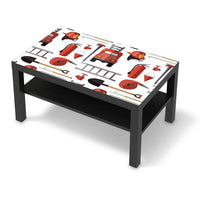 Möbelfolie Firefighter - IKEA Lack Tisch 90x55 cm - schwarz