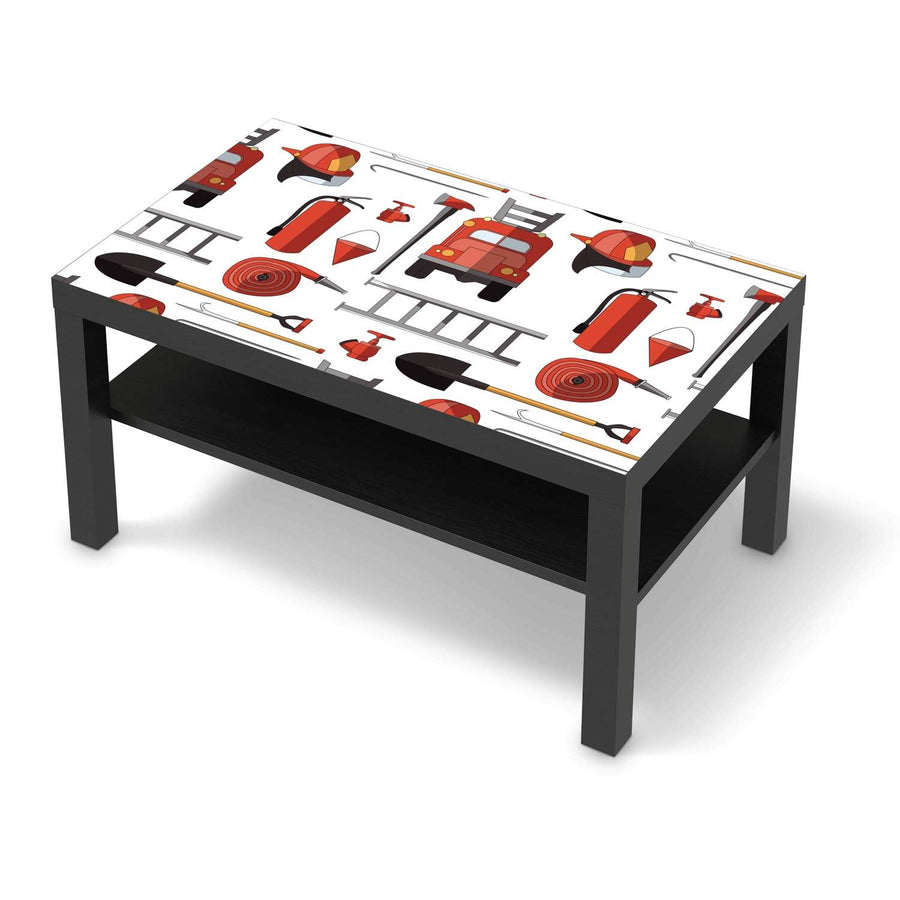 Möbelfolie Firefighter - IKEA Lack Tisch 90x55 cm - schwarz