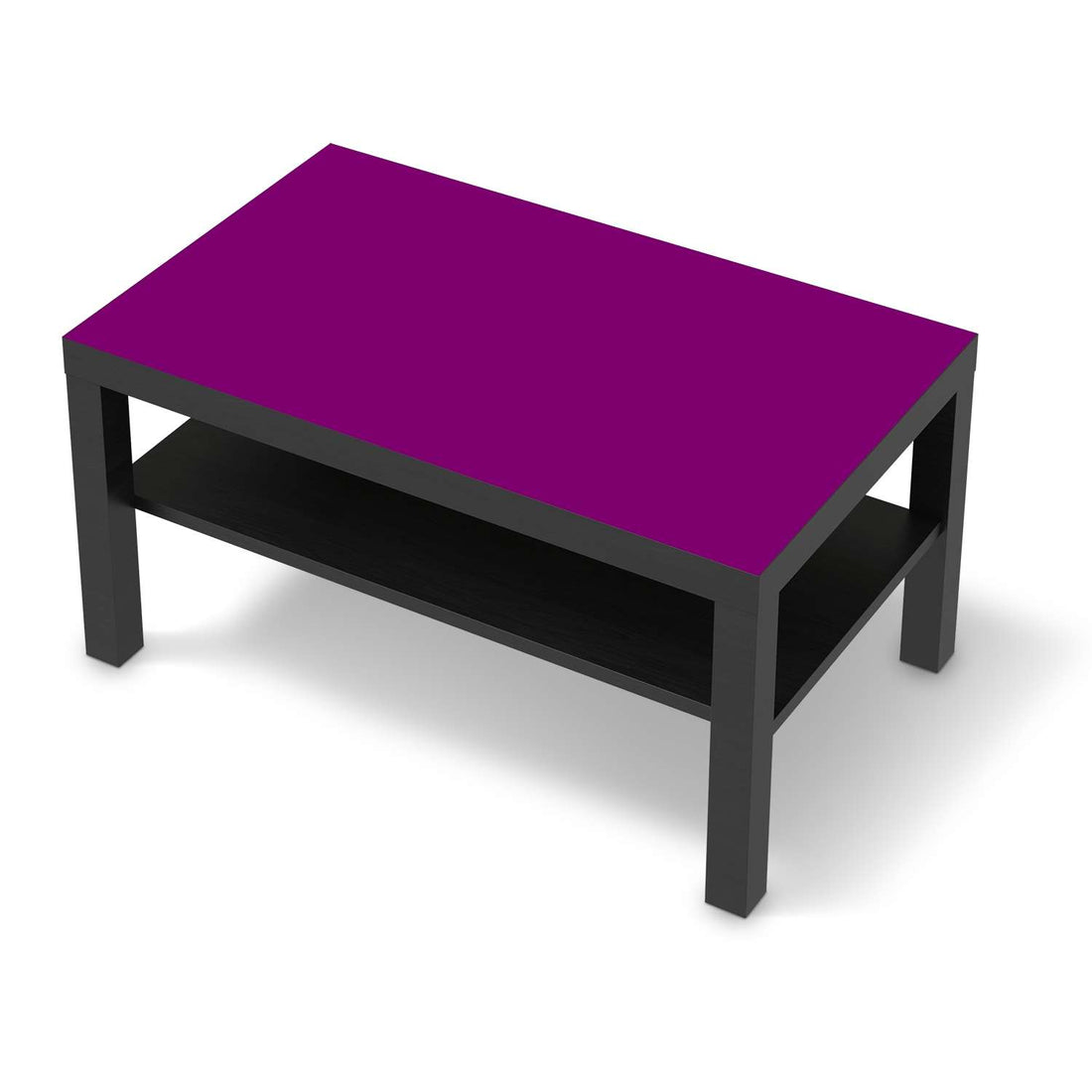 Möbelfolie Flieder Dark - IKEA Lack Tisch 90x55 cm - schwarz