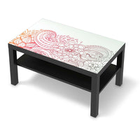 Möbelfolie Floral Doodle - IKEA Lack Tisch 90x55 cm - schwarz