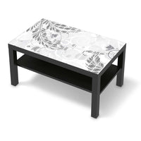 Möbelfolie Florals Plain 2 - IKEA Lack Tisch 90x55 cm - schwarz