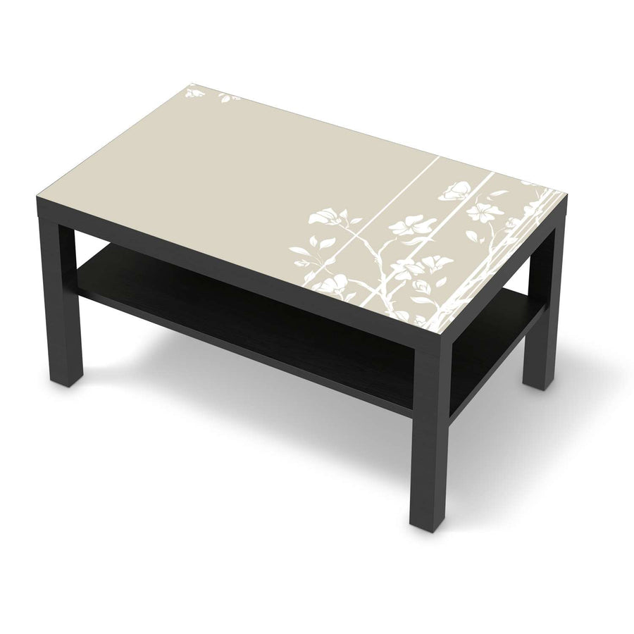 Möbelfolie Florals Plain 3 - IKEA Lack Tisch 90x55 cm - schwarz