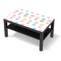 Möbelfolie Flying Animals - IKEA Lack Tisch 90x55 cm - schwarz