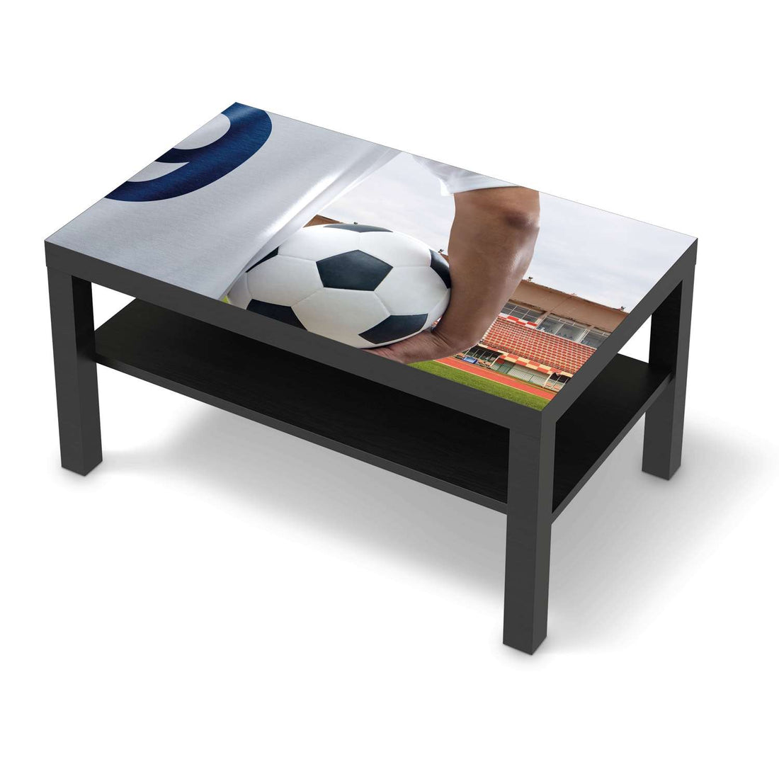 Möbelfolie Footballmania - IKEA Lack Tisch 90x55 cm - schwarz