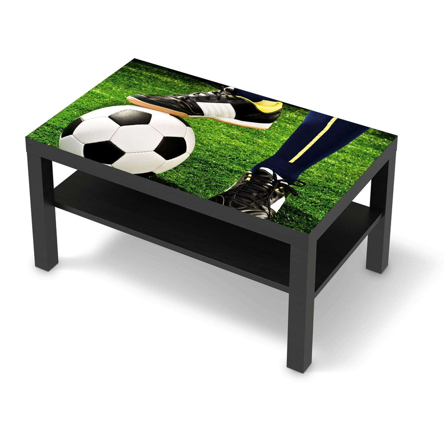 Möbelfolie Fussballstar - IKEA Lack Tisch 90x55 cm - schwarz