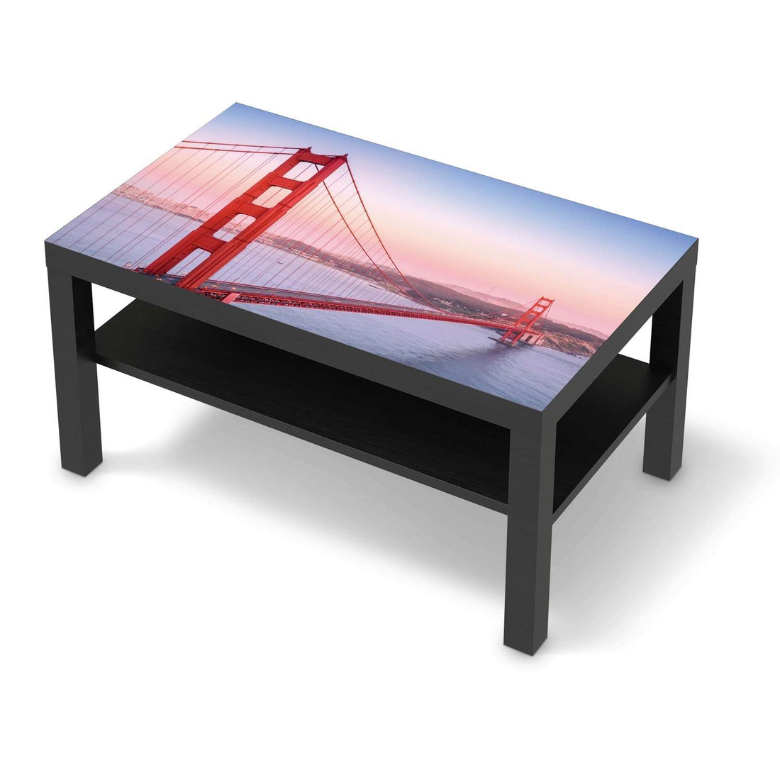 Möbelfolie Golden Gate - IKEA Lack Tisch 90x55 cm - schwarz