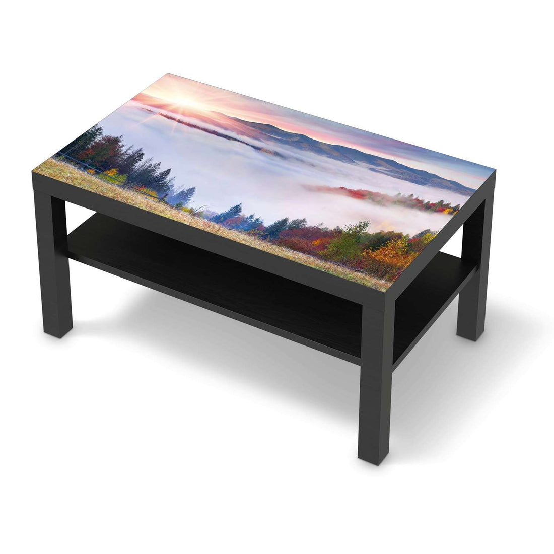 Möbelfolie Herbstwald - IKEA Lack Tisch 90x55 cm - schwarz