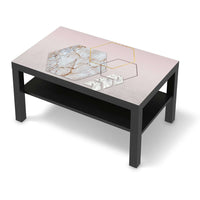 Möbelfolie Hexagon - IKEA Lack Tisch 90x55 cm - schwarz