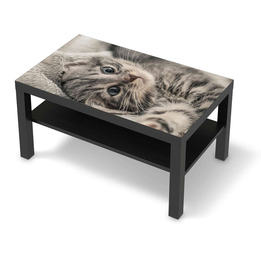 Möbelfolie Kitty the Cat - IKEA Lack Tisch 90x55 cm - schwarz