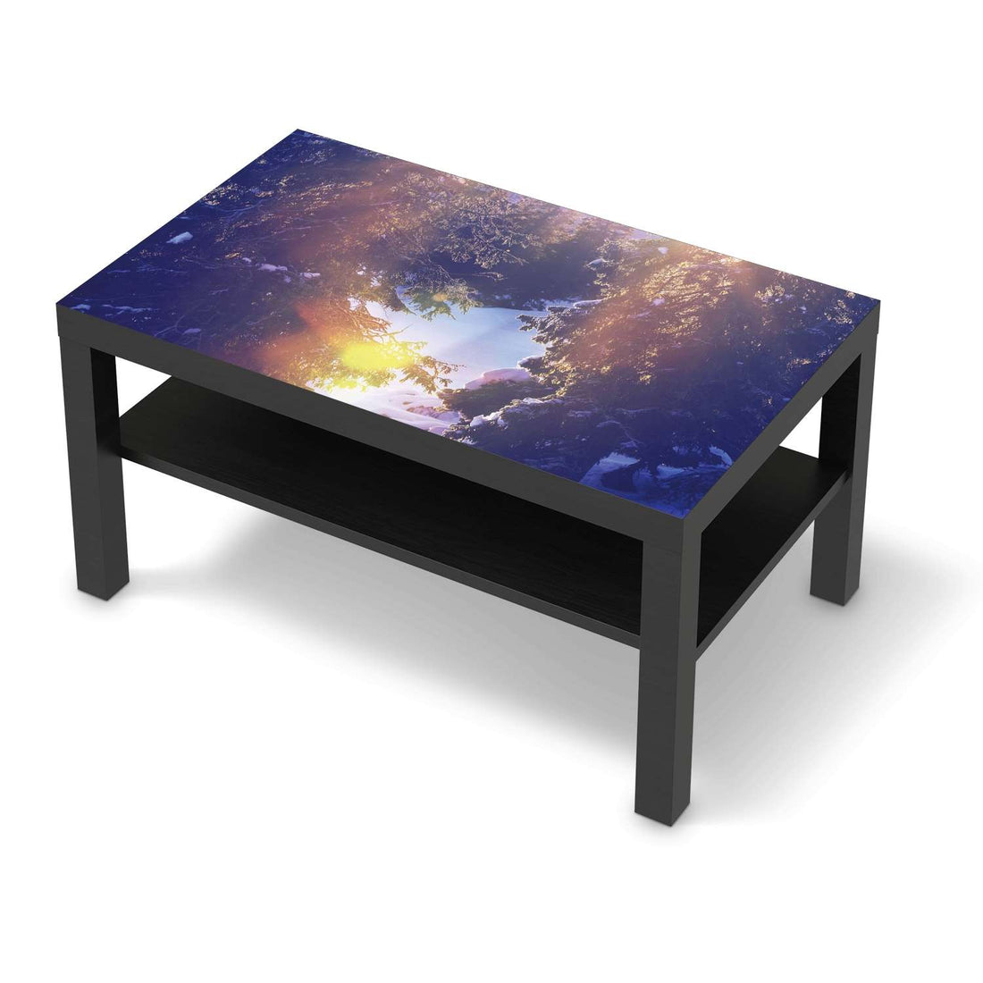 Möbelfolie Lichtflut - IKEA Lack Tisch 90x55 cm - schwarz